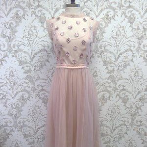 Everleigh tulle dress with embroidered details